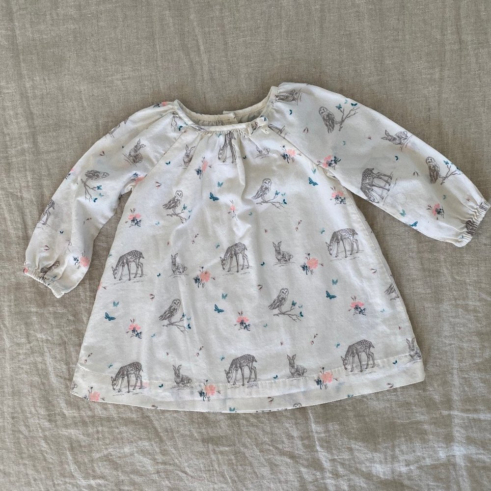 Baby Gap Woodland Creature Long Sleeve Dress